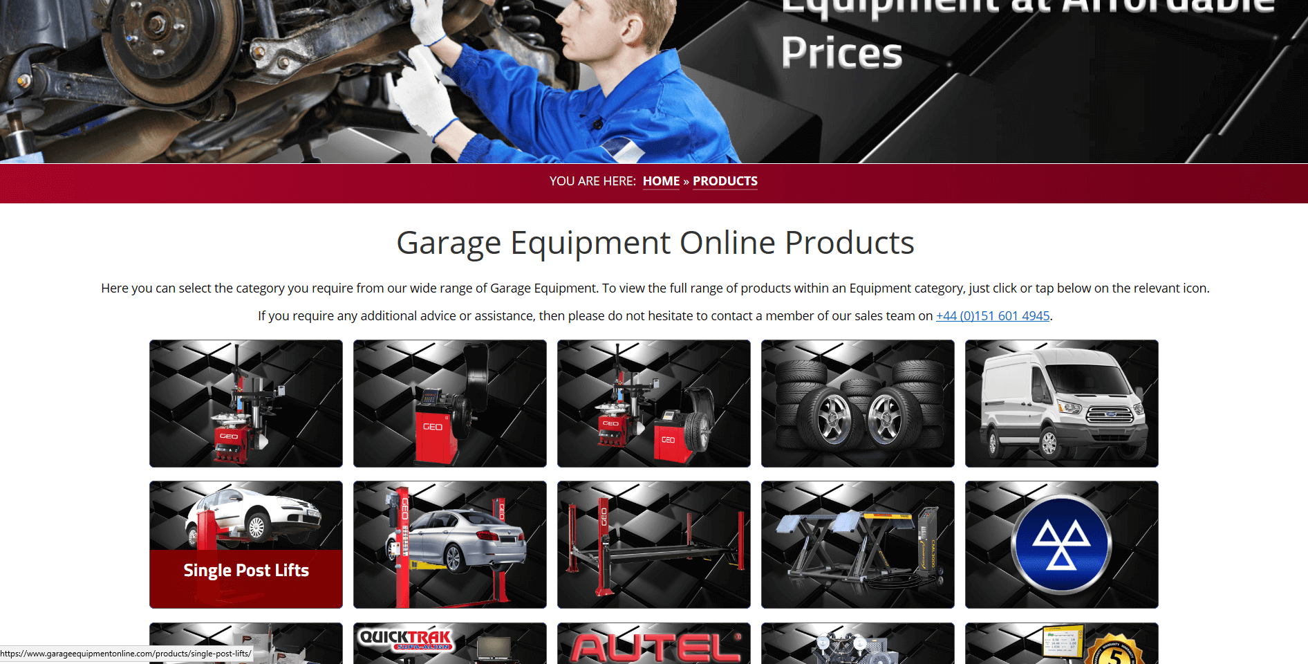 Garage Equipment Online Products